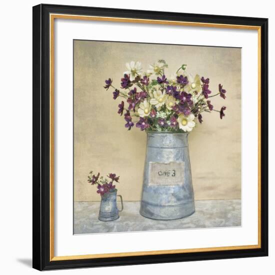 Plum Daisies-Cristin Atria-Framed Art Print