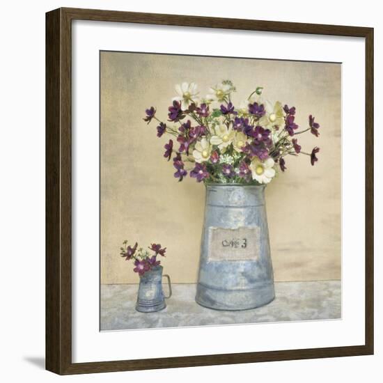 Plum Daisies-Cristin Atria-Framed Art Print