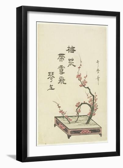 Plum Flower Arrangement-Kitagawa Utamaro-Framed Giclee Print