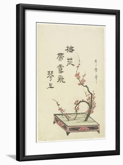 Plum Flower Arrangement-Kitagawa Utamaro-Framed Giclee Print