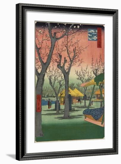 Plum Garden in Kamata, February 1857-Utagawa Hiroshige-Framed Premium Giclee Print