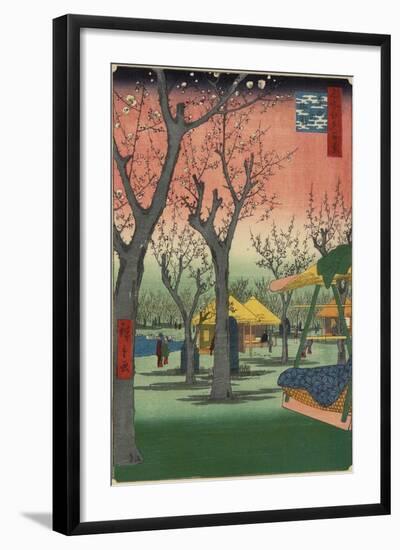 Plum Garden in Kamata, February 1857-Utagawa Hiroshige-Framed Premium Giclee Print