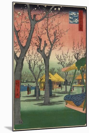 Plum Garden in Kamata, February 1857-Utagawa Hiroshige-Mounted Giclee Print
