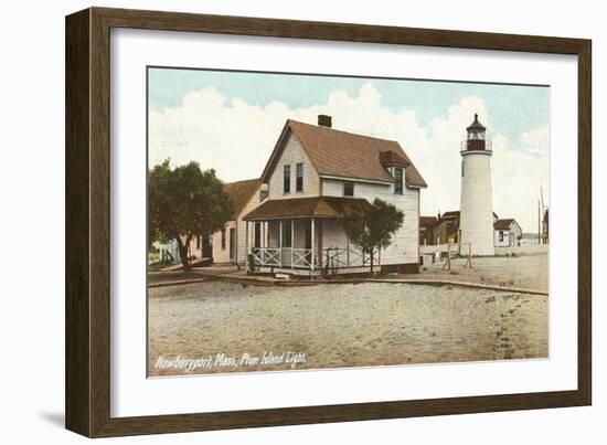 Plum Island Lighthouse, Newburyport, Mass.-null-Framed Art Print