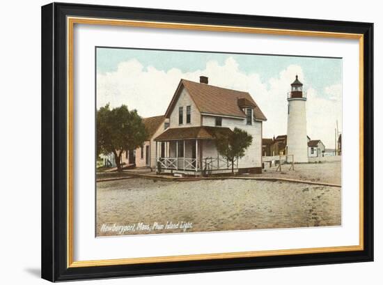 Plum Island Lighthouse, Newburyport, Mass.-null-Framed Art Print