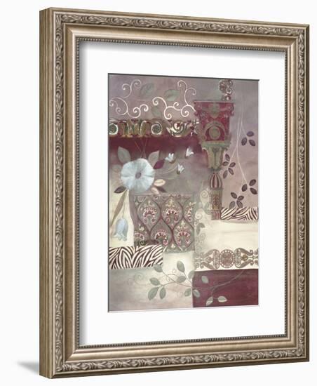 Plum Paisley-Muriel Verger-Framed Art Print