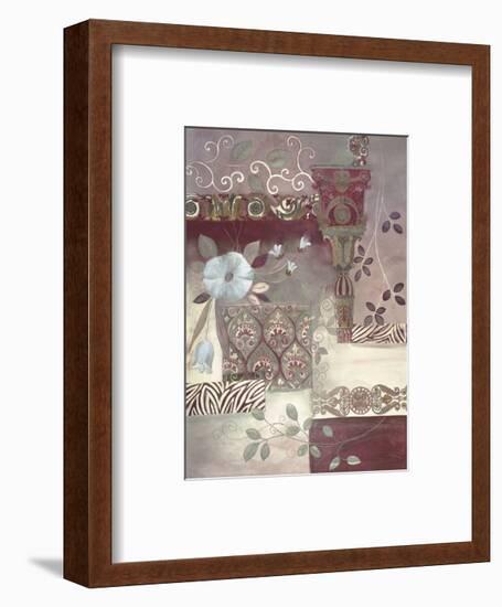 Plum Paisley-Muriel Verger-Framed Art Print