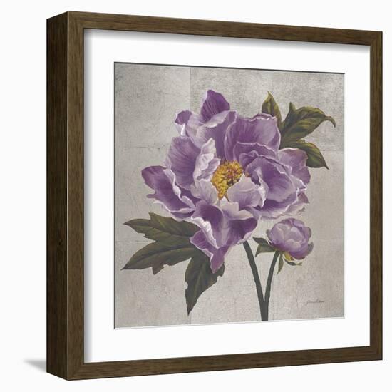 Plum Peonies 1-Gloria Eriksen-Framed Art Print