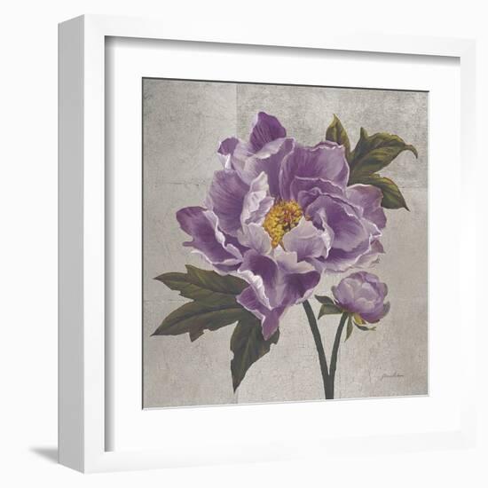 Plum Peonies 1-Gloria Eriksen-Framed Art Print