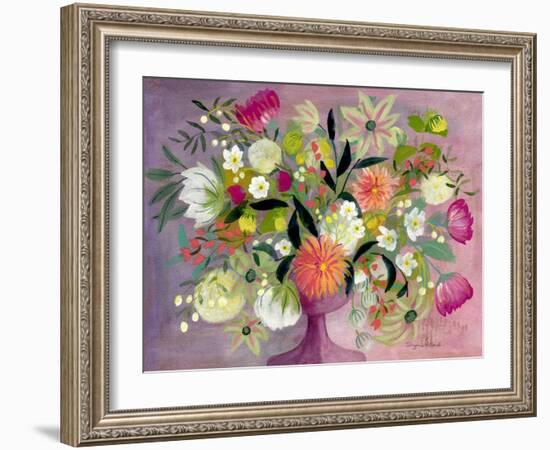 Plum Vase Bouquet-Suzanne Allard-Framed Art Print