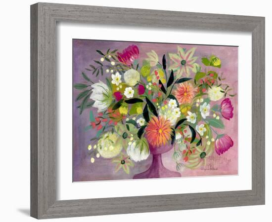 Plum Vase Bouquet-Suzanne Allard-Framed Art Print