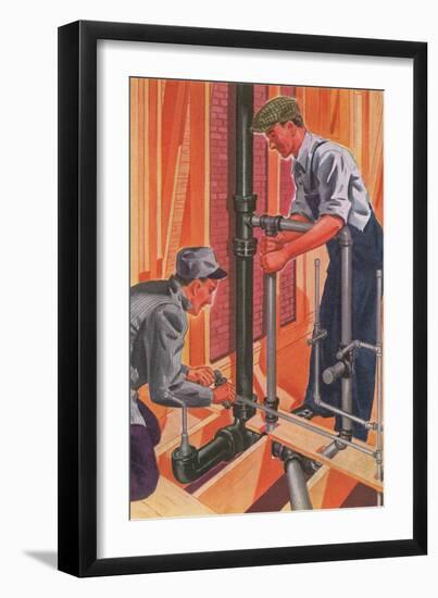 Plumbing and Pipefitting-null-Framed Art Print