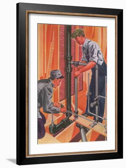 Plumbing and Pipefitting-null-Framed Art Print