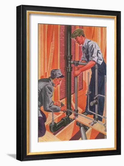 Plumbing and Pipefitting-null-Framed Art Print