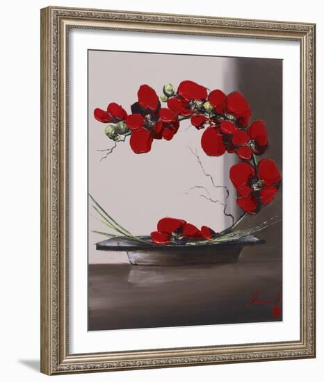 Plume Orchid II-Olivier Tramoni-Framed Art Print