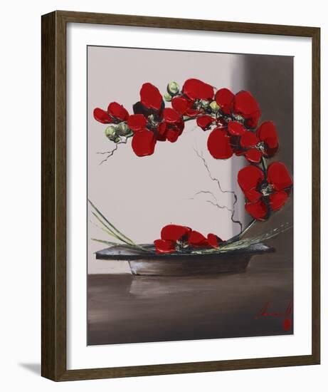 Plume Orchid II-Olivier Tramoni-Framed Art Print