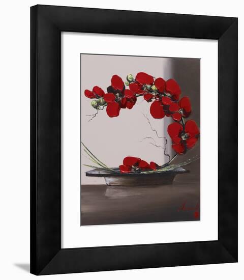 Plume Orchid II-Olivier Tramoni-Framed Art Print