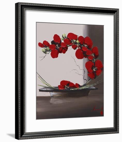 Plume Orchid II-Olivier Tramoni-Framed Art Print