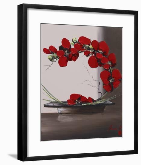 Plume Orchid II-Olivier Tramoni-Framed Art Print