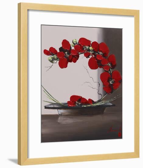 Plume Orchid II-Olivier Tramoni-Framed Art Print