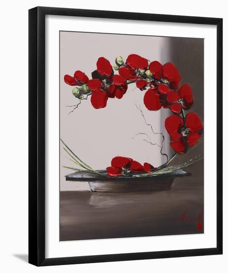 Plume Orchid II-Olivier Tramoni-Framed Art Print