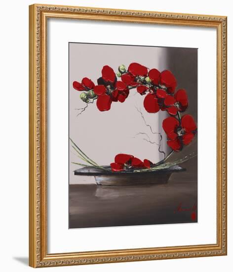 Plume Orchid II-Olivier Tramoni-Framed Art Print