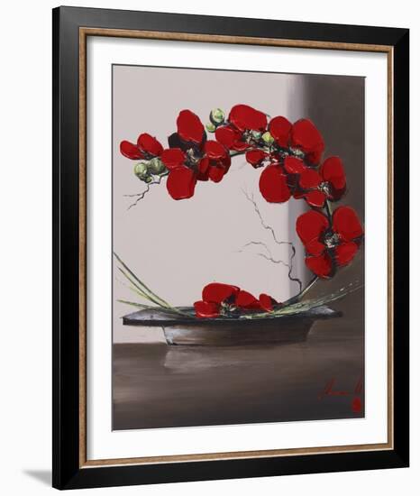 Plume Orchid II-Olivier Tramoni-Framed Art Print