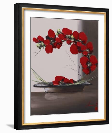 Plume Orchid II-Olivier Tramoni-Framed Art Print