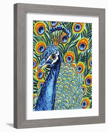 Plumed Peacock I-Carolee Vitaletti-Framed Art Print