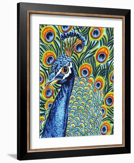 Plumed Peacock I-Carolee Vitaletti-Framed Art Print