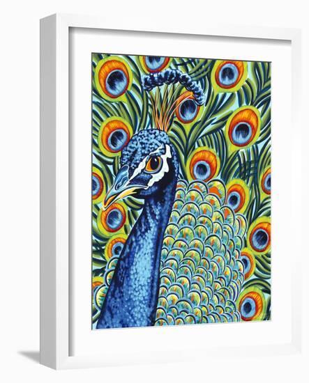 Plumed Peacock I-Carolee Vitaletti-Framed Art Print