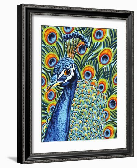 Plumed Peacock I-Carolee Vitaletti-Framed Art Print