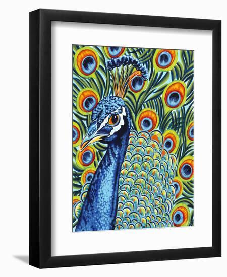 Plumed Peacock I-Carolee Vitaletti-Framed Art Print