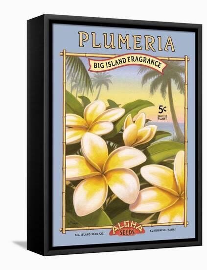 Plumeria-Kerne Erickson-Framed Stretched Canvas