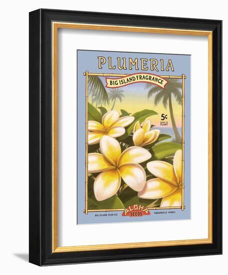 Plumeria-Kerne Erickson-Framed Art Print