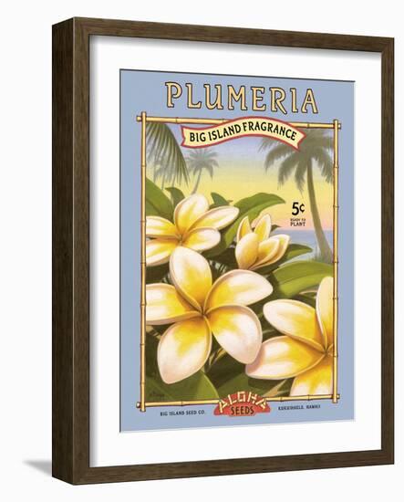 Plumeria-Kerne Erickson-Framed Art Print