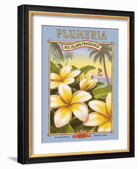 Plumeria-Kerne Erickson-Framed Art Print