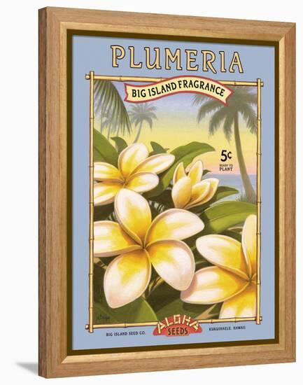 Plumeria-Kerne Erickson-Framed Stretched Canvas