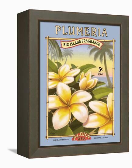 Plumeria-Kerne Erickson-Framed Stretched Canvas