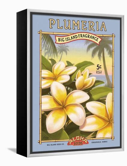 Plumeria-Kerne Erickson-Framed Stretched Canvas