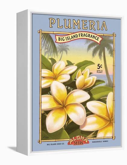 Plumeria-Kerne Erickson-Framed Stretched Canvas