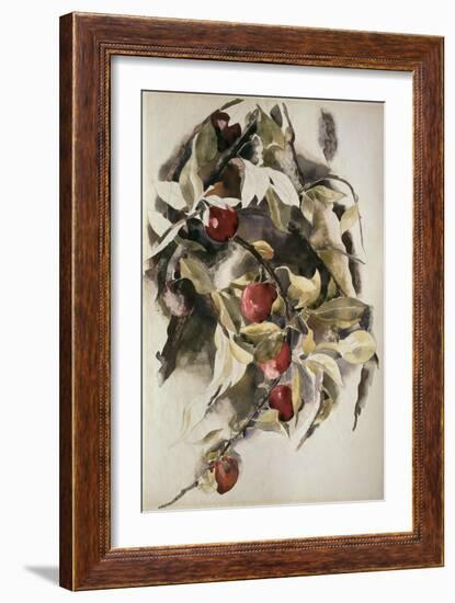 Plums, 1925 (W/C & Graphite on Wove Paper)-Charles Demuth-Framed Giclee Print