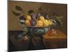 Plums and Apricots in a Wanli Kraak Porselein Bowl with a Carnation, a Rose-Jacob Van Hulsdonck-Mounted Giclee Print