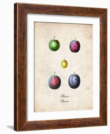 Plums-null-Framed Art Print