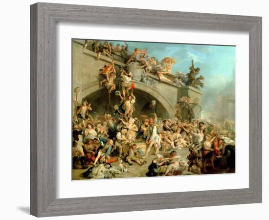 Plunder of the King's Wine Cellar, 10th August 1792-Johann Zoffany-Framed Giclee Print