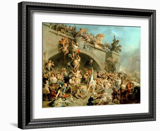 Plunder of the King's Wine Cellar, 10th August 1792-Johann Zoffany-Framed Giclee Print