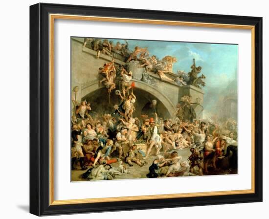 Plunder of the King's Wine Cellar, 10th August 1792-Johann Zoffany-Framed Giclee Print