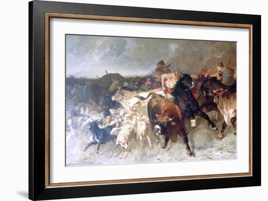 Plunderers, 1867-Evariste Vital Luminais-Framed Giclee Print