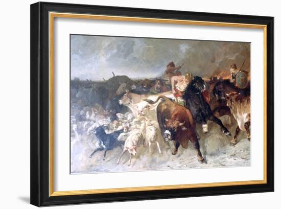 Plunderers, 1867-Evariste Vital Luminais-Framed Giclee Print