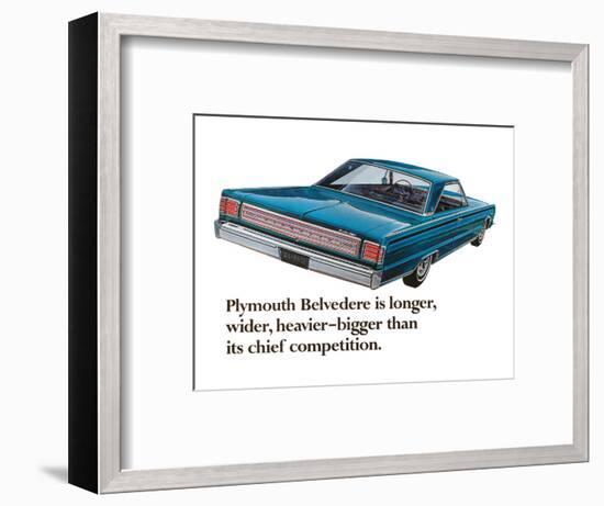 Plymouth Belvedere is Longer…-null-Framed Art Print